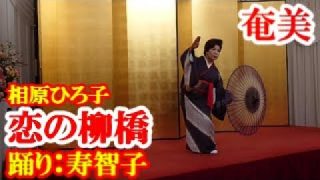 【シマ唄動画紹介】恋の柳橋　相原ひろ子　寿智子(踊り)　amami【字幕】