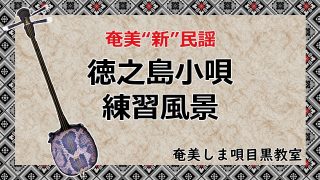 【シマ唄動画紹介】[奄美民謡/練習風景]　徳之島小唄（とくのしまこうた）【奄美シマ唄目黒教室】※歌詞付き