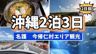 【沖縄居酒屋動画紹介】沖縄2泊3日2日目 名護 今帰仁村エリア観光【沖縄旅行/沖縄観光/那覇グルメ/キングタコス/美ら海水族館/那覇観光/那覇旅行/okinawa/Japan/一人旅/今帰仁城跡/古宇利島/万座毛/金武】