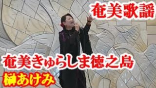 【シマ唄動画紹介】奄美きゅらしま 徳之島　榊あけみ　奄美歌謡　amami【字幕】