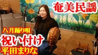 【シマ唄動画紹介】祝い付け(八月踊り唄)　平田まりな　奄美民謡　奄美シマ唄　amami【字幕】