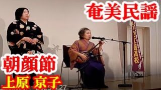 【シマ唄動画紹介】朝顔節(祝い唄)　上原京子　奄美民謡　奄美シマ唄　amami【字幕】